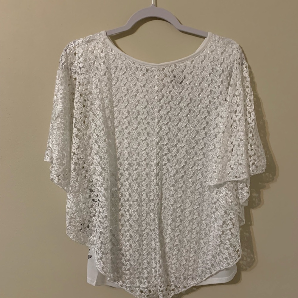 Poncho style top with attached cami by BRITTANY BLACK size Medium - Picture 11 of 16